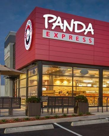 „panda express“ parduotuvės vitrina