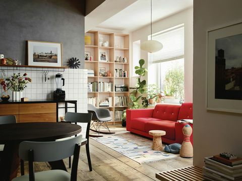 „Vitra Polder“ kompaktiška sofa raudona