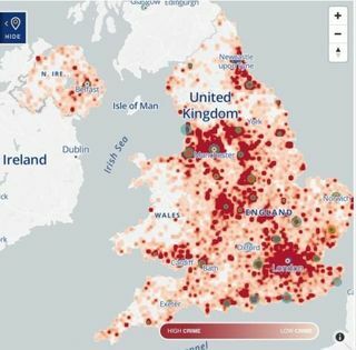 „Swinton Insurance“ - „Yale UK“ - įsilaužimo punktai - žemėlapis