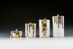 Porcelianiniai žvakidžių laikikliai su tirpstančiu auksu „lydantis vaškas“ turi našumo faktorių