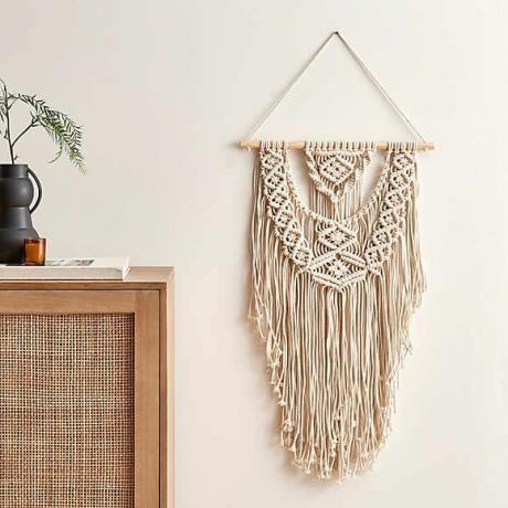 Macrame pakabinimas ant sienos