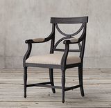 18 C. Gustavian X-Back audinio fotelis 