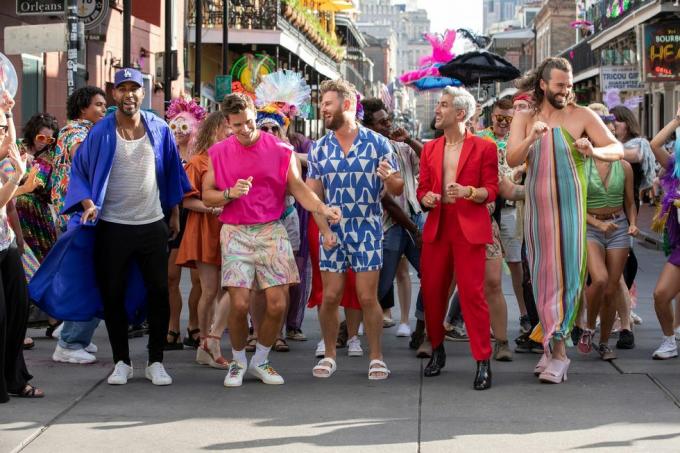 queer eye l to r karamo brown, Bobby Berk, Jonathan van ness, Antoni Porowski, tan France in queer eye cr iiana panich linsmannetflix © 2023