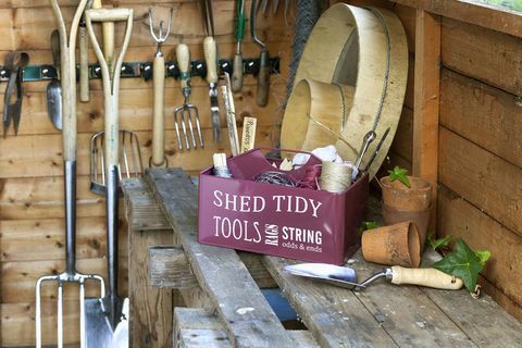 Annabel James, Shed Tidy - Burgundija