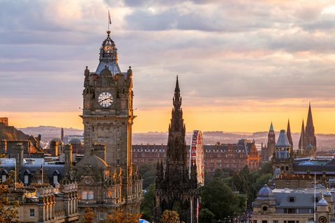 „Edinburgh Skyline“, „Balmoral Clocktower“, Škotija