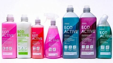 „Tesco Eco Active“ ekologinio valymo produktų asortimentas