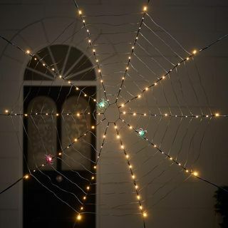 100 šviesos diodų apšviečia vorų tinklą