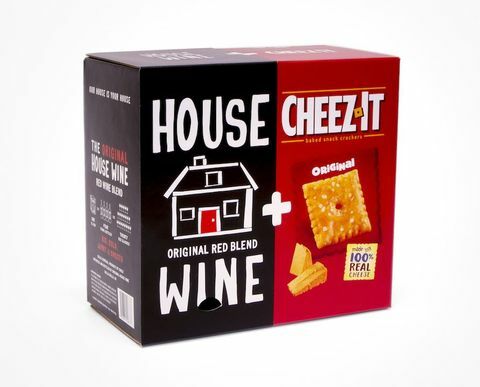 Naminis vynas + „Cheez-It“