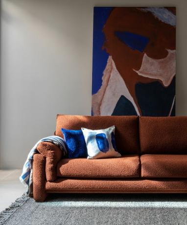 Paryžiaus trivietė sofa, kaip parodyta stambioje plytoje 2 749 GBP