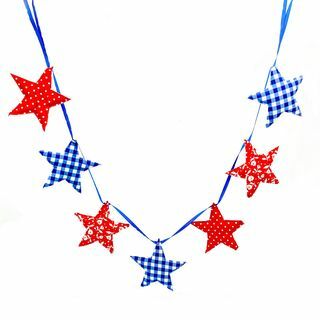 „Pioneer Woman Gingham Star Garland“