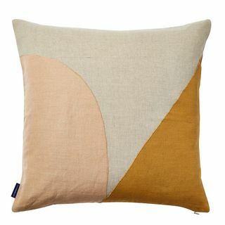 Geometrinis susiuvamas pagalvės užvalkalas abrikosuose 45 cm x 45 cm