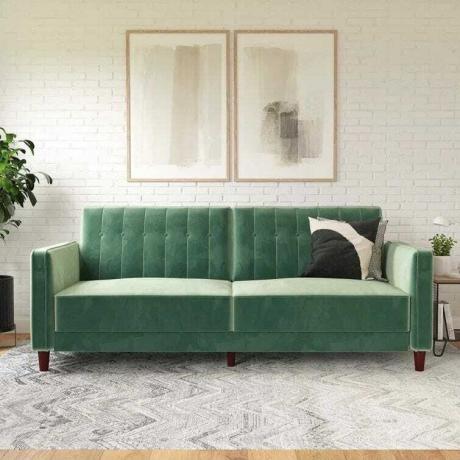 Perdue Velvet Square Arm konvertuojama sofa