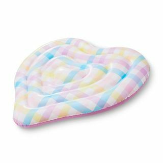 Rainbow Gingham Heart pripučiama vandens plūdė