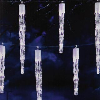 24 „Chaser Icicle“ LED žibintai - balti