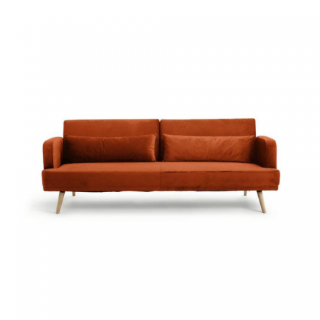 Habitat Andy Clic Clac Velvet sofa-lova - oranžinė