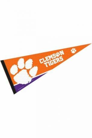 Kolegijos vėliavos ir reklaminiai skydeliai. Clemson Tigers vimpelis Pilno dydžio veltinis