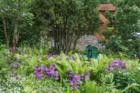 Morgano Stanley sodas. Sukūrė: Chrisas Beardshaw. Rėmėjai: Morganas Stanley. „RHS Chelsea Flower Show 2017“