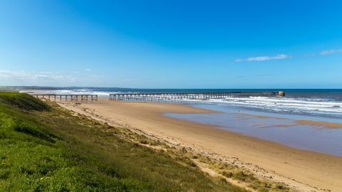 North Sands paplūdimys, Hartlepool, JK