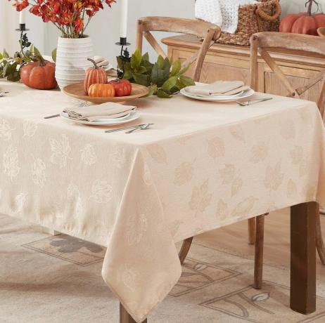 Tremont rudens lapų damasko staltiesė