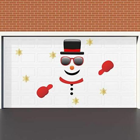  Kalėdų sniego senio garažo durys