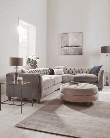 Modulinė kampinė sofa su mygtuku Dora