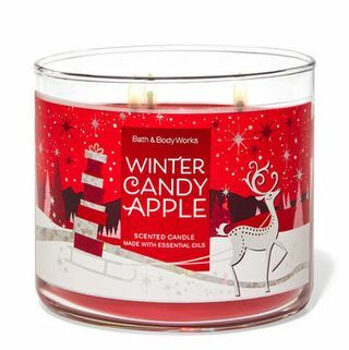 Žiemos saldainių obuolių 3 dagčių žvakė
