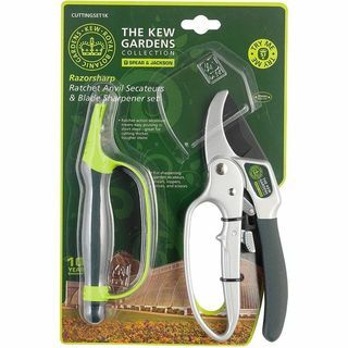 „Ratchet Anvil Secateurs“ ir galąstuvų rinkinys