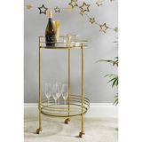 „Leila Brass Bar Cart“