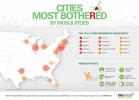 Blogiausi JAV miestai, skirti uodams